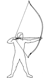 Kyudo-Bogenschussbereit.gif, 6 kB