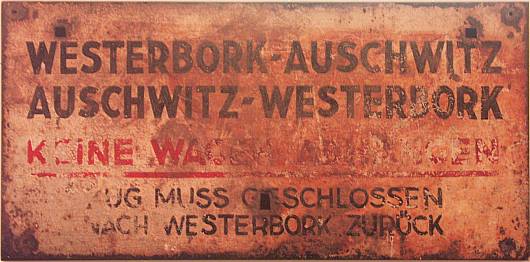 Zuglaufschild_Westerborg-Auschwitz.jpg, 31kB