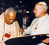 Bhavyananda und Papst Johannes Paul II